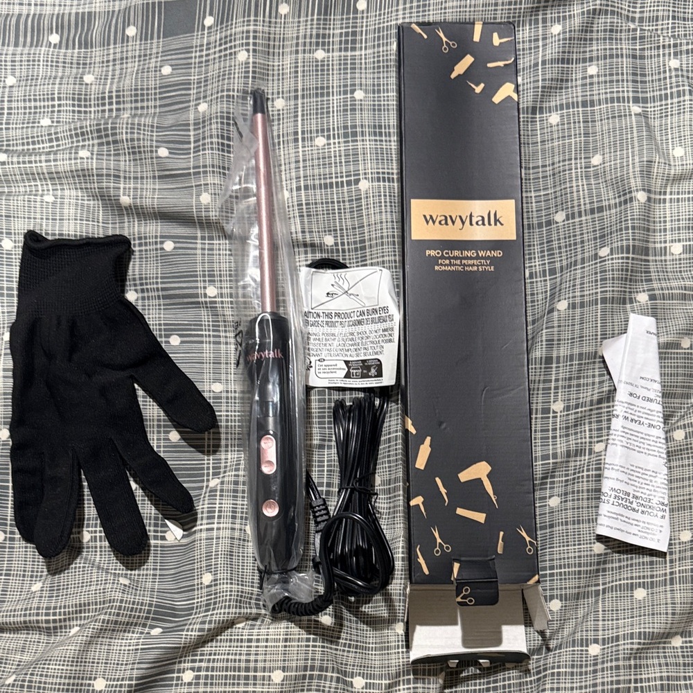 Wavytalk Black and Pink Pro Curling Wand